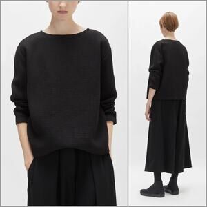 Black Crane cotton double canvas top in Black size XS